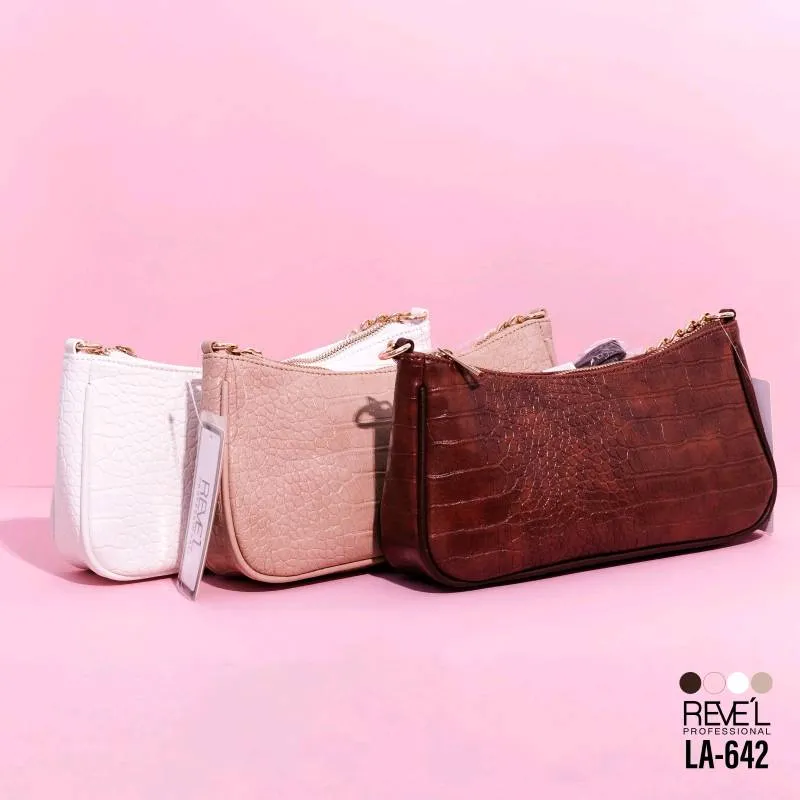[LA-642] CARTERA CUERINA DE MANO REVEL